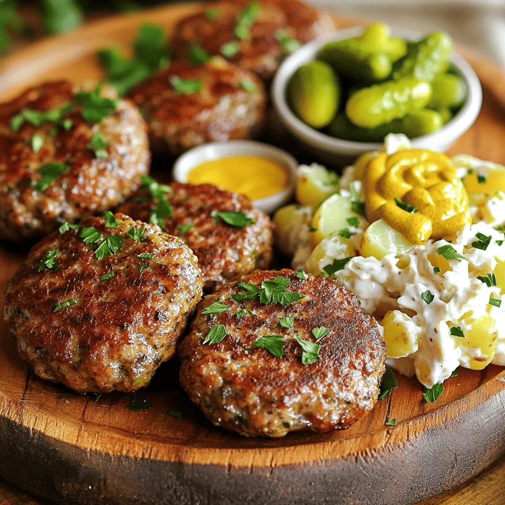 German Frikadellen are hearty meat patties. They mix ground beef and pork. This blend gives them a rich taste. Many people love them for their flavor and texture.