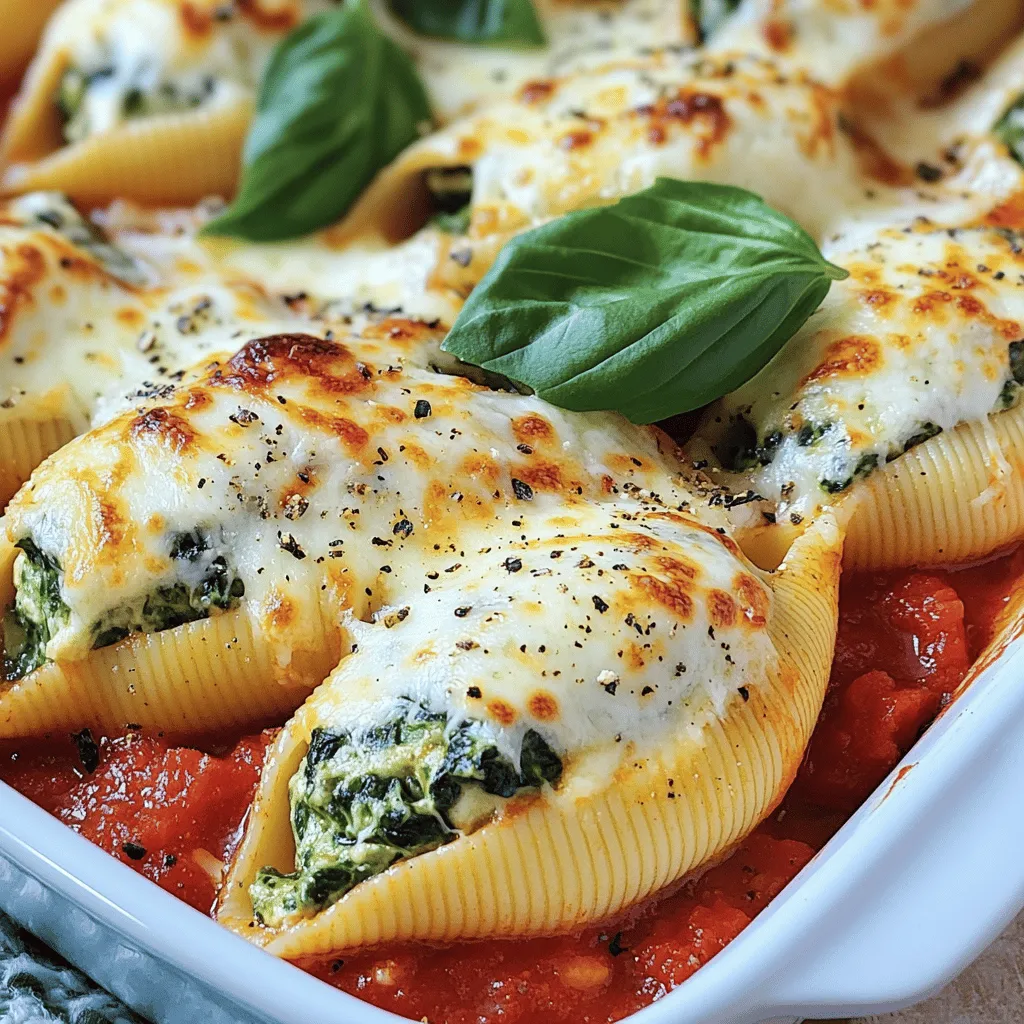 Cheesy Spinach Stuffed Shells Flavorful and Easy Meal