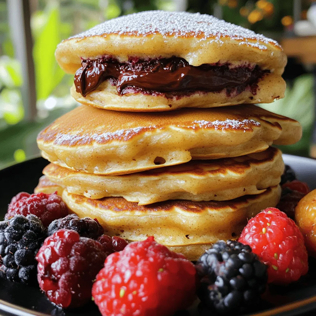 Nutella Stuffed Pancakes Irresistible Breakfast Treat