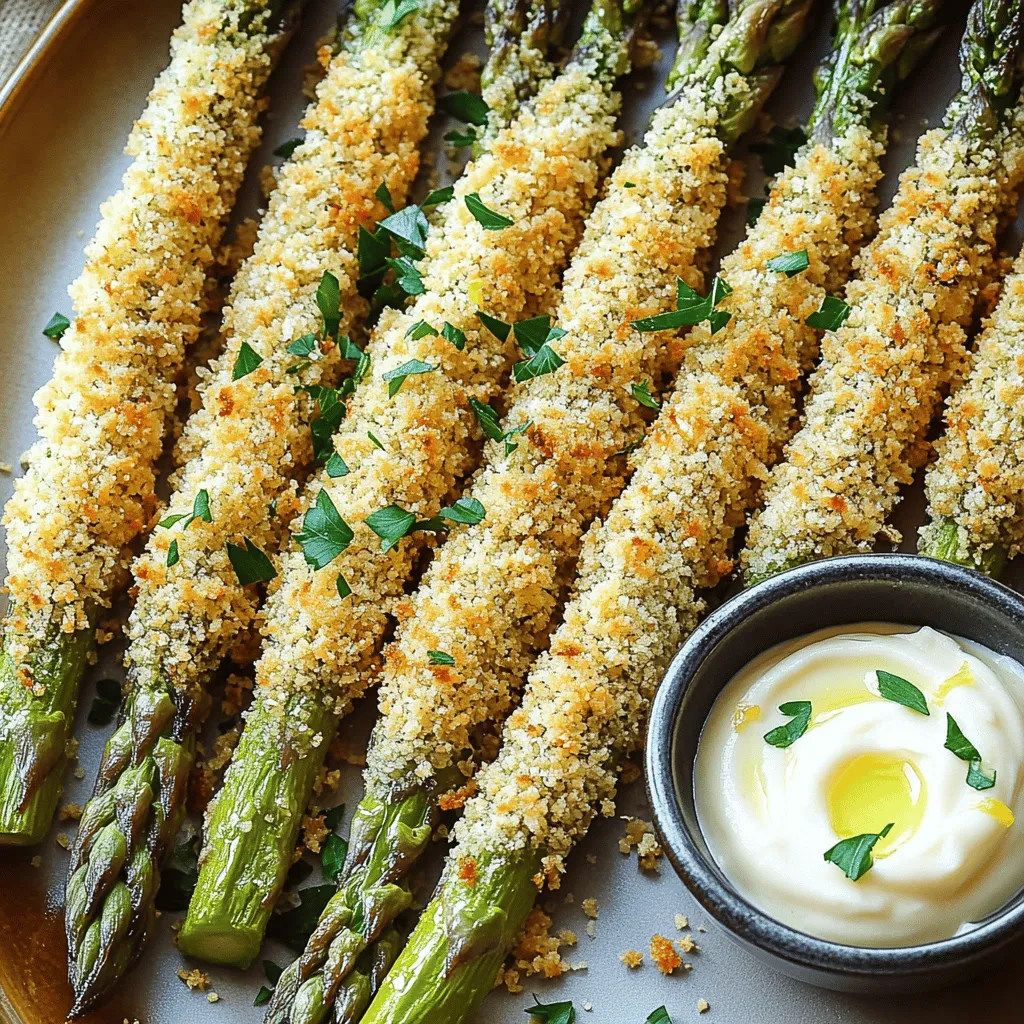 Crispy Asparagus Asiago Spears Delightful Baked Treat