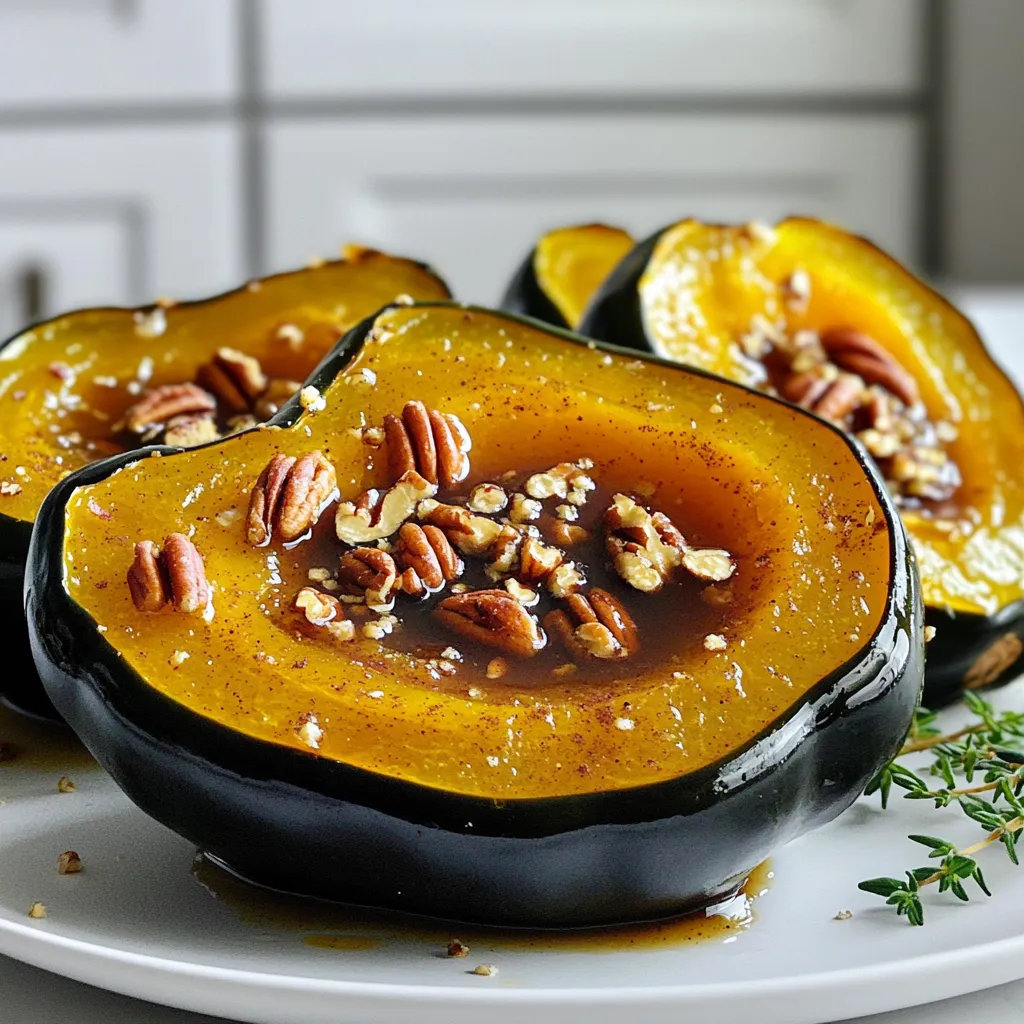 Maple Cinnamon Roasted Acorn Squash Simple Recipe
