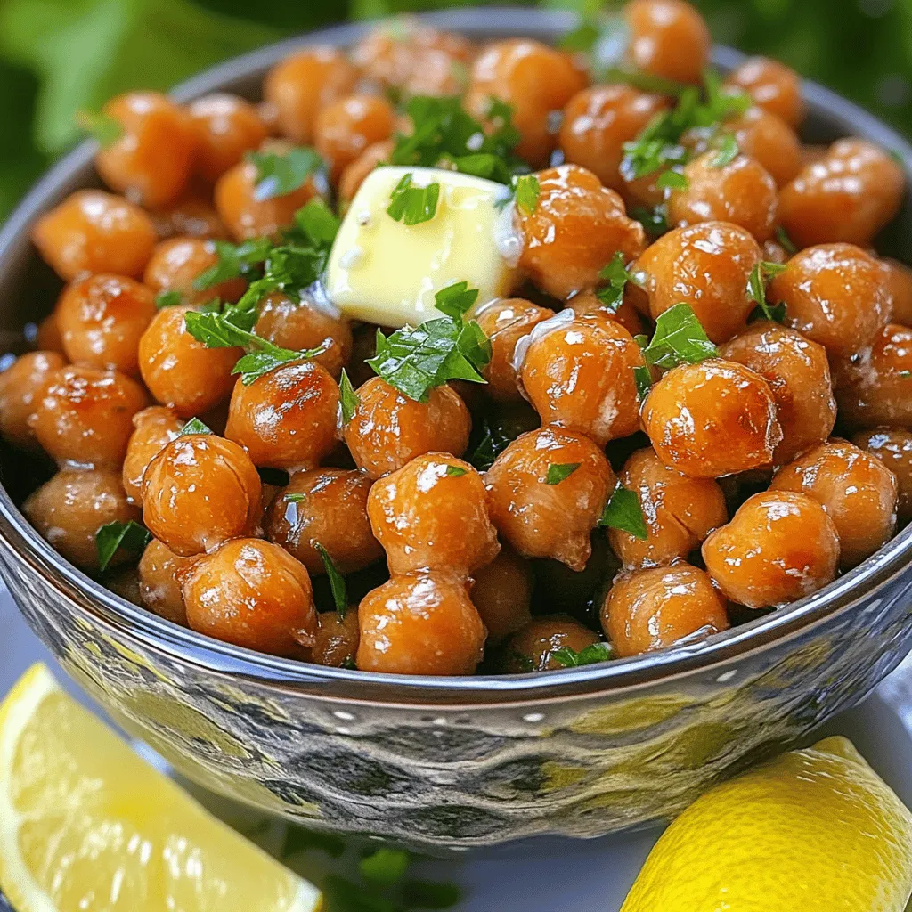 Air Fryer Garlic Butter Chickpeas Crispy and Flavorful