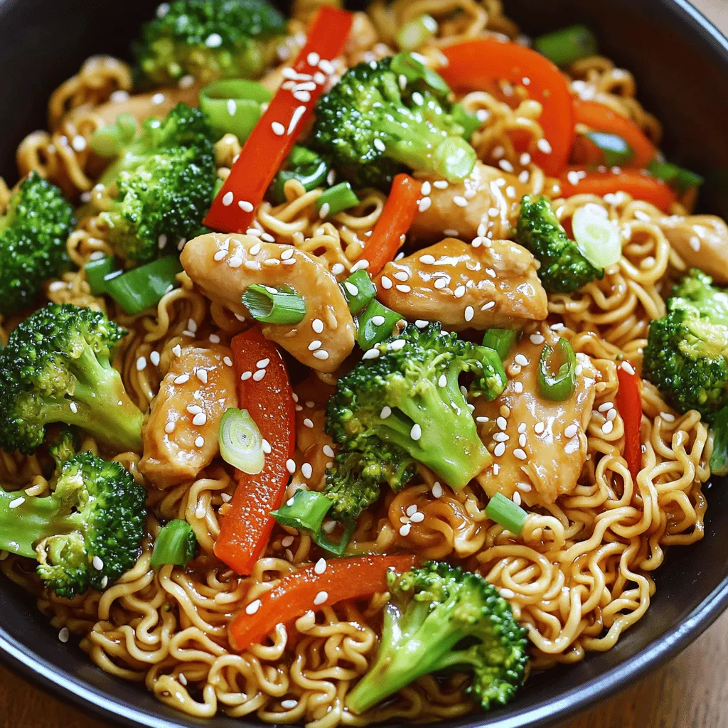 Chicken Ramen Stir Fry Delightful and Quick Meal