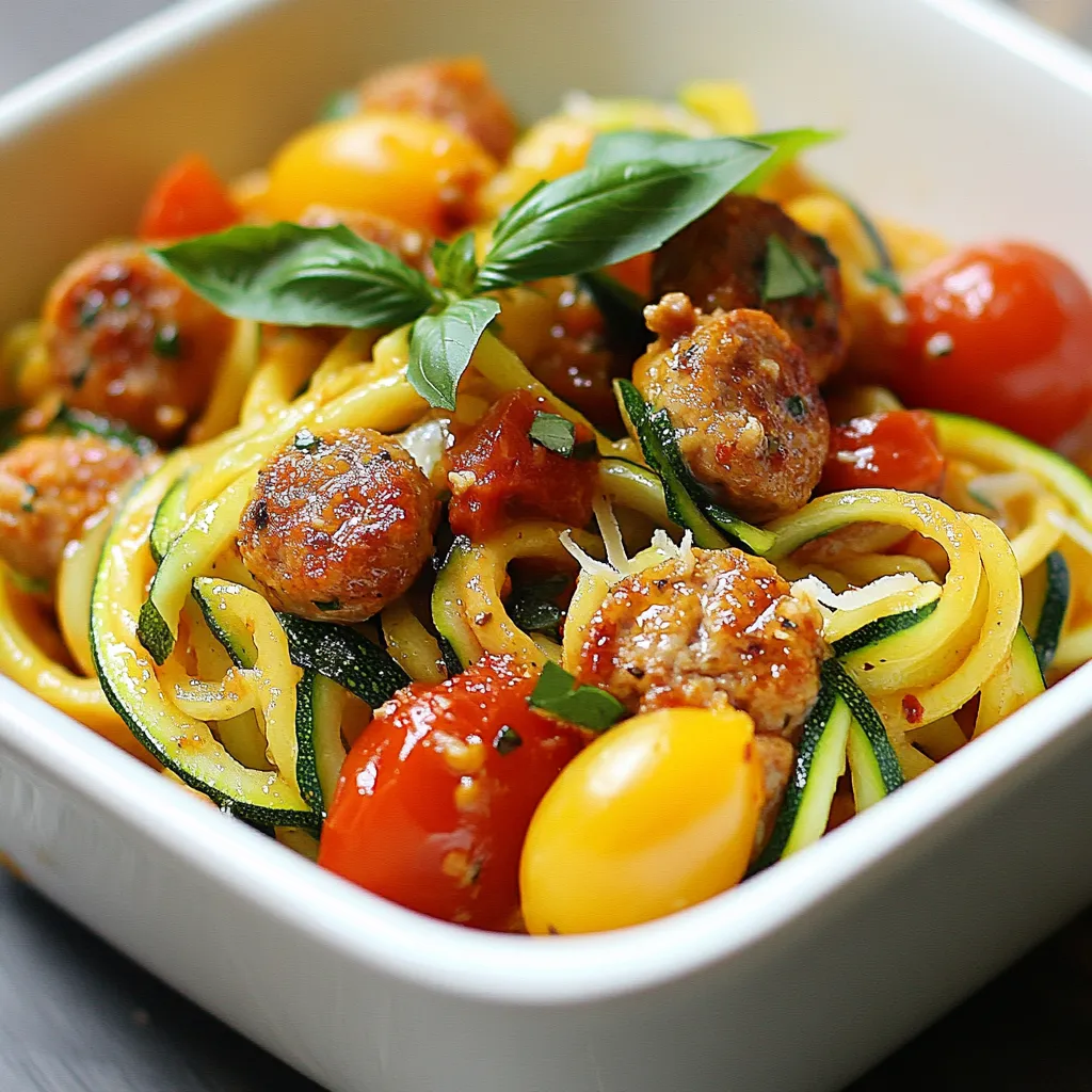 Chicken Sausage Zucchini Pasta Flavorful and Healthy Dish