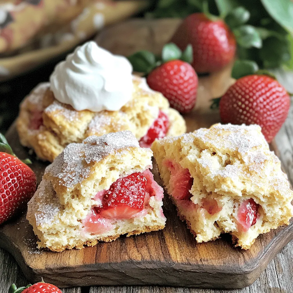 Fresh Strawberry Scones Delightful and Easy to Make