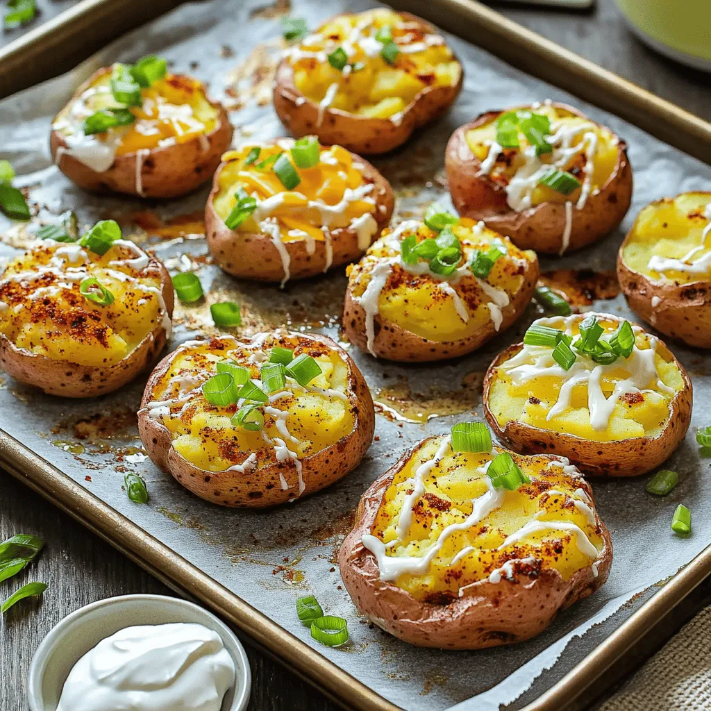 Garlic Cajun Smashed Potatoes Tasty and Simple Side