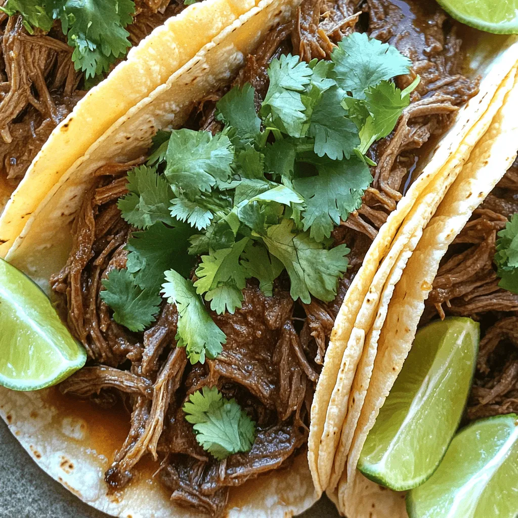Slow Cooker Beef Barbacoa Tacos Flavorful Delight