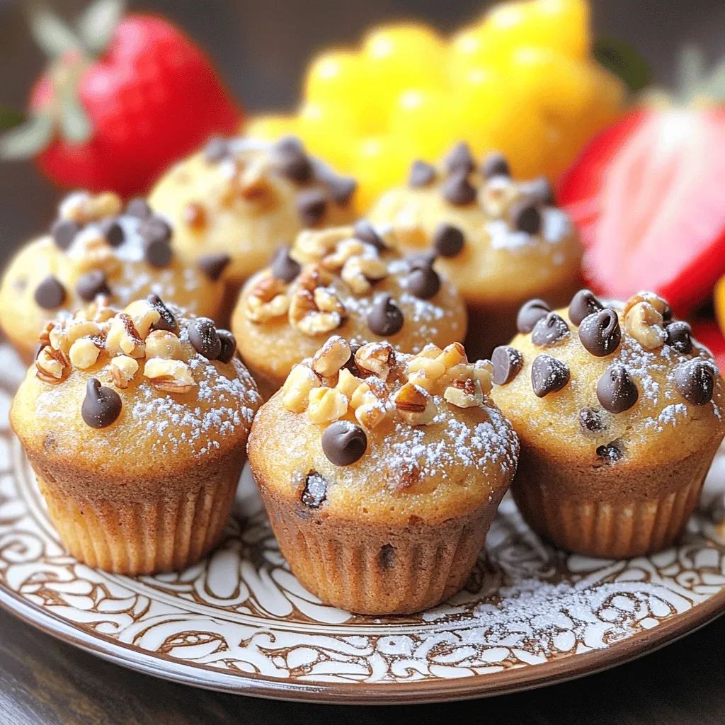 Mini banana muffins are small, fluffy treats. They pack a big banana flavor in a tiny bite. I love how easy they are to make and how quickly they disappear.