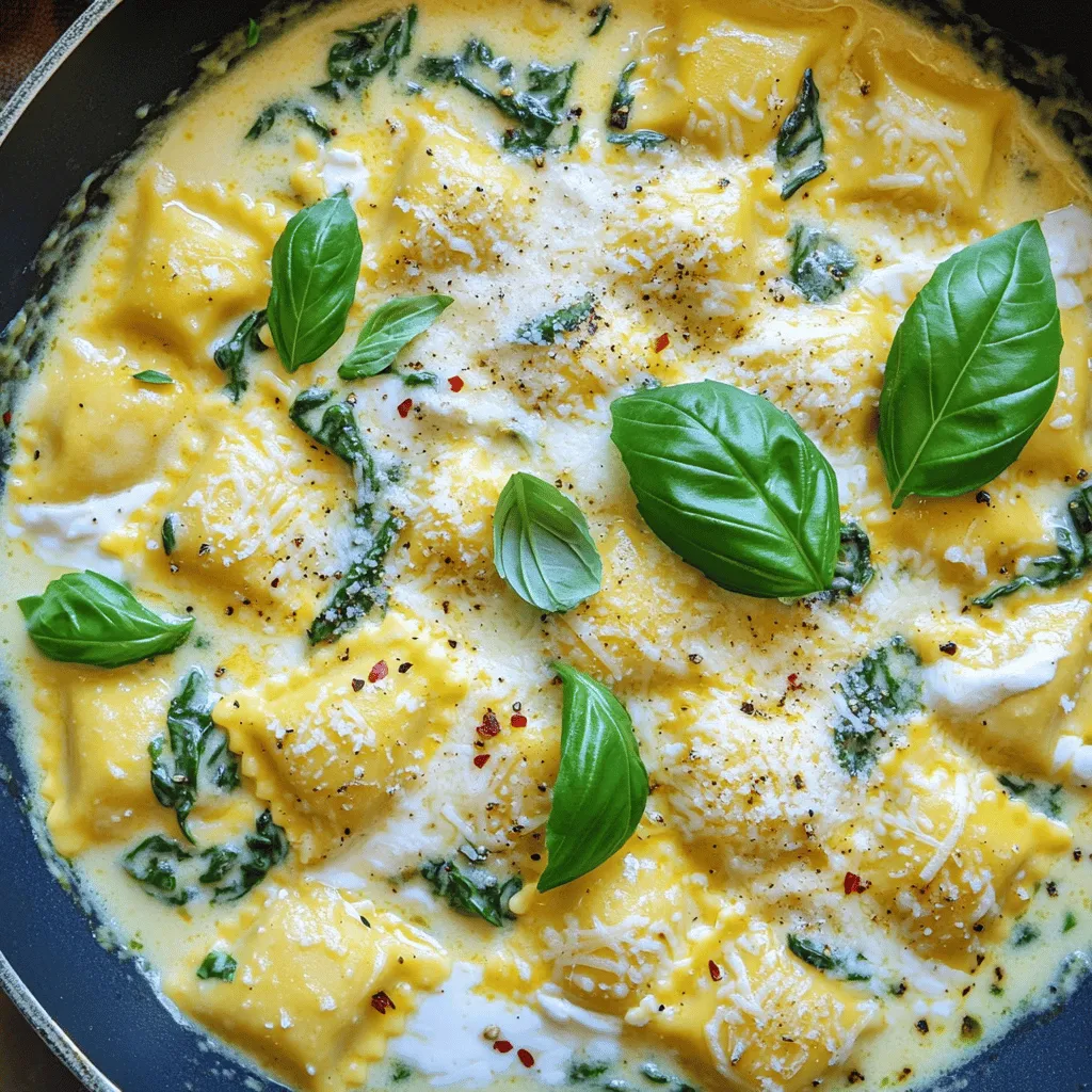 To make my easy ravioli sauce, you will need: