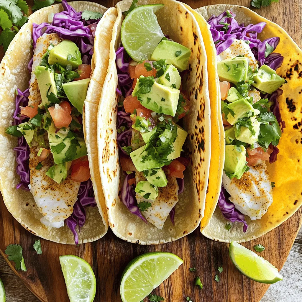 Cilantro Lime Fish Tacos Crispy and Flavorful Delight