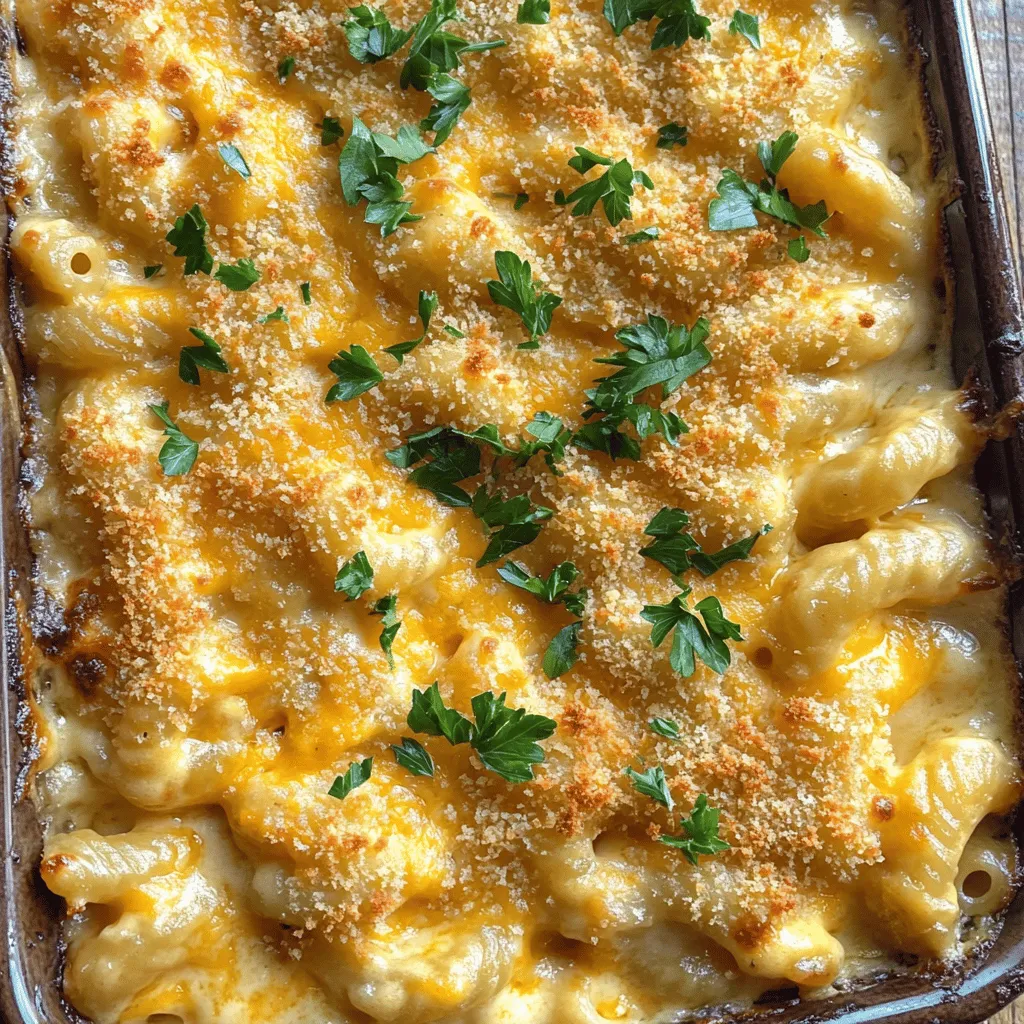 The key ingredients for Guinness and Irish Cheddar Mac & Cheese are simple yet rich. First, use 8 ounces of elbow macaroni. This pasta shape holds the cheese sauce well. Next, you