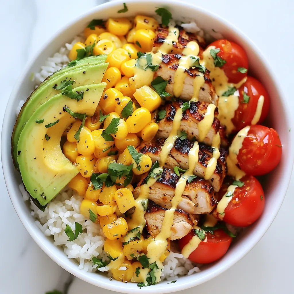 Quick Street Corn Chicken Rice Bowl Delightful Meal