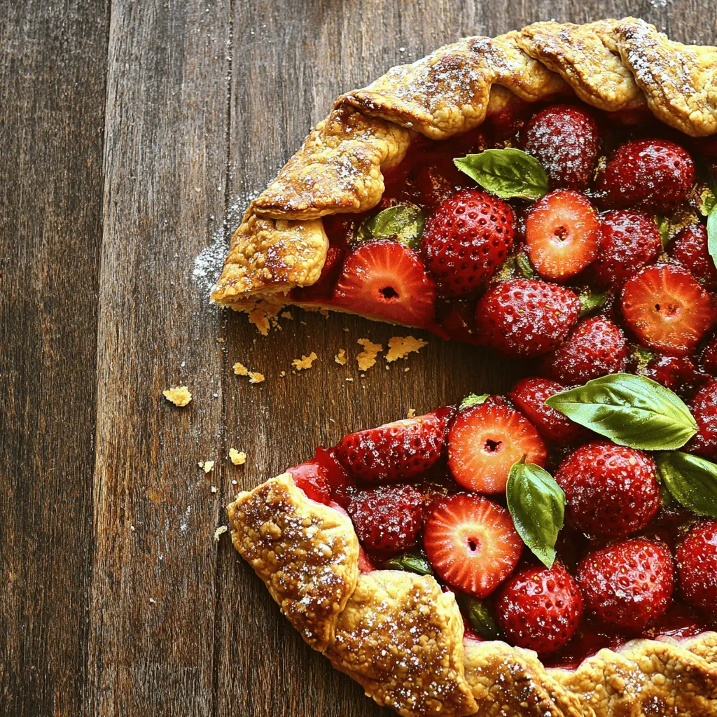 Easy Strawberry Basil Galette Tasty Summer Delight