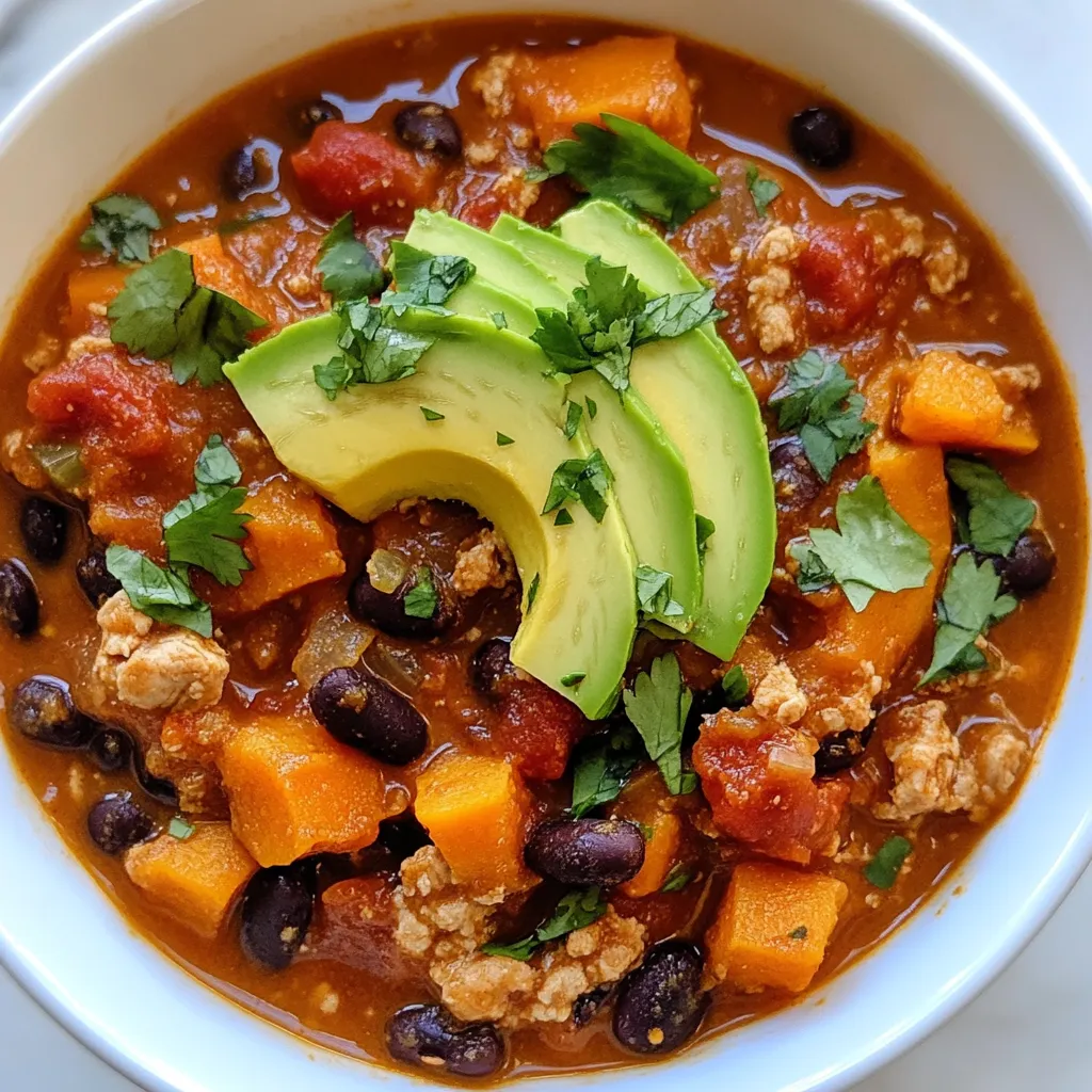 Sweet Potato Turkey Chili Hearty and Flavorful Dish