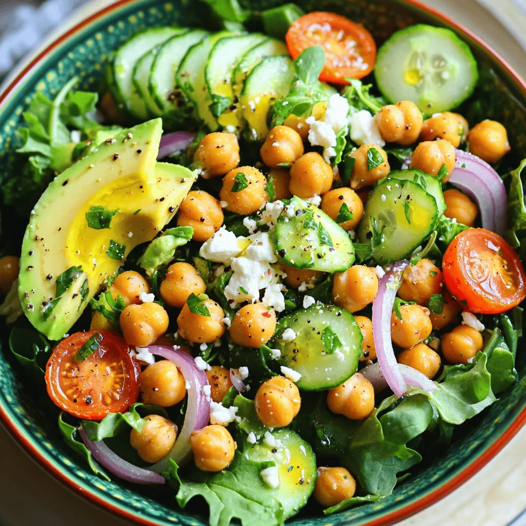 Crispy Chickpea Salad Fresh and Flavorful Delight