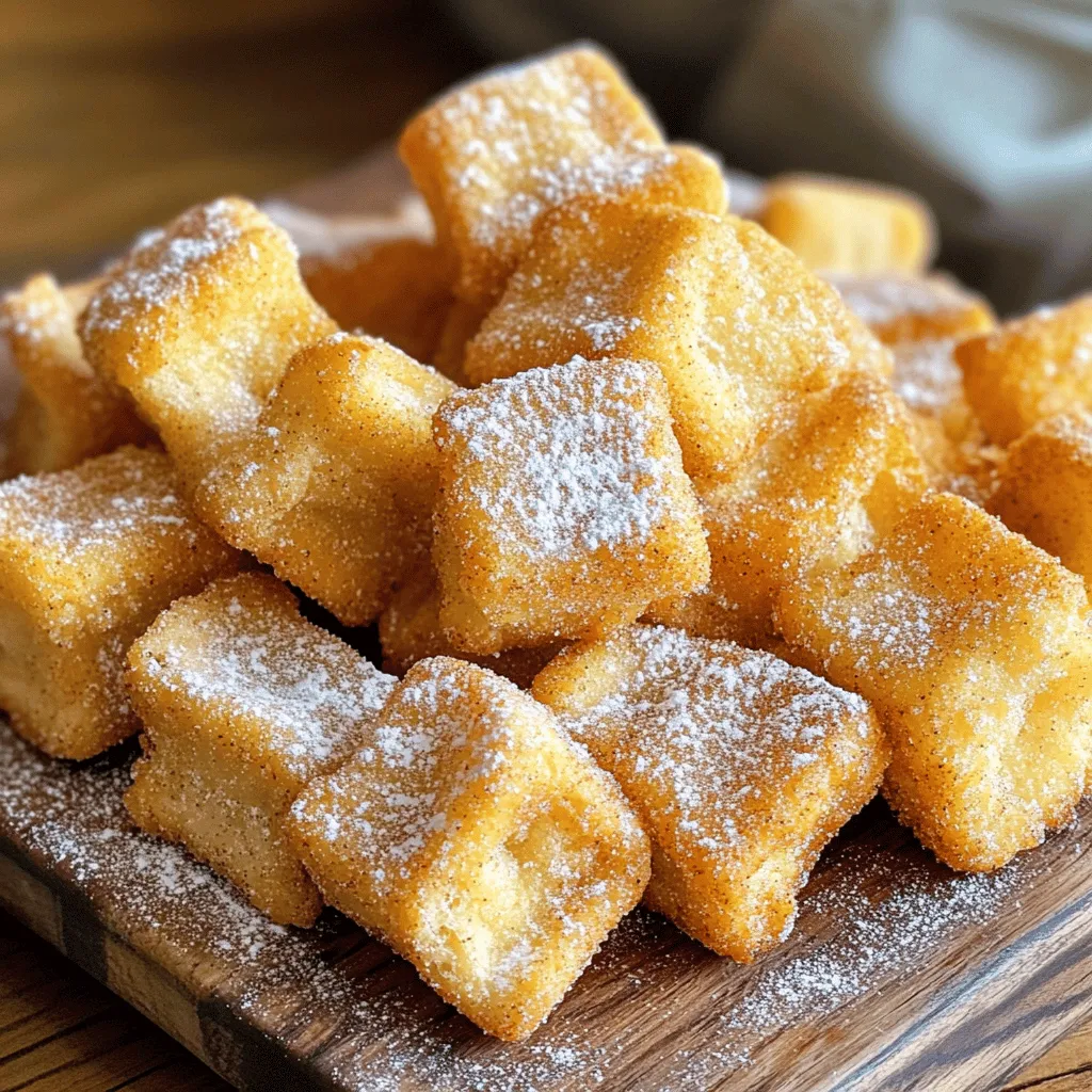 Angel Food Cake Churro Bites Tasty Dessert Treat