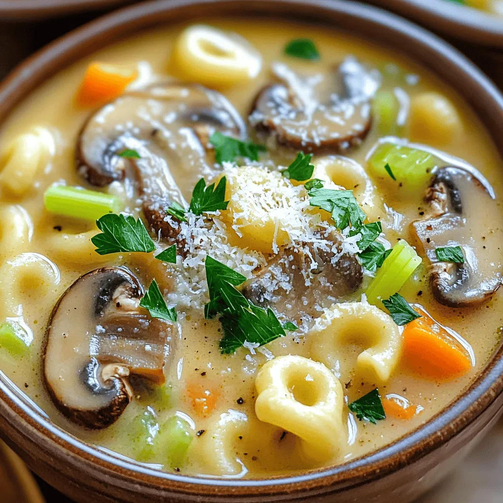 Creamy Mushroom Pasta Soup Simple Comfort Dish