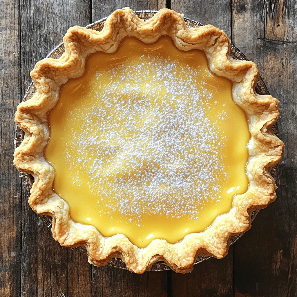 Lemon Chess Pie Delightful Dessert for Any Occasion