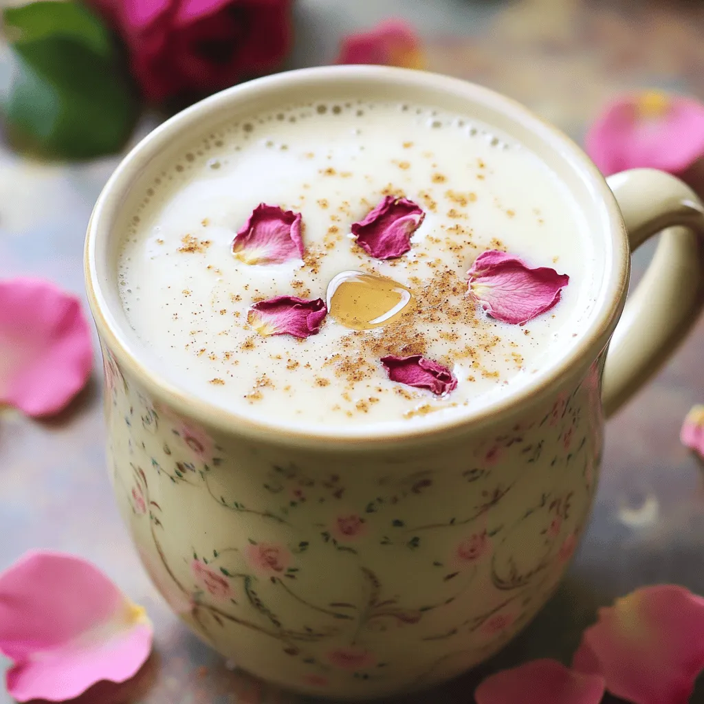 Irresistible Vanilla Rose Tea Latte Flavorful Delight