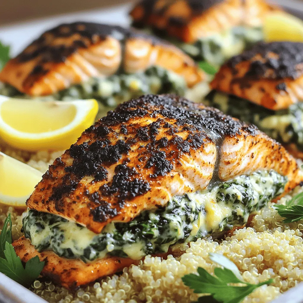 The blackened salmon recipe shines with a few key ingredients. First, choose fresh salmon fillets. I love using skin-on fillets. They hold up well when cooking. The skin adds flavor and crispiness.