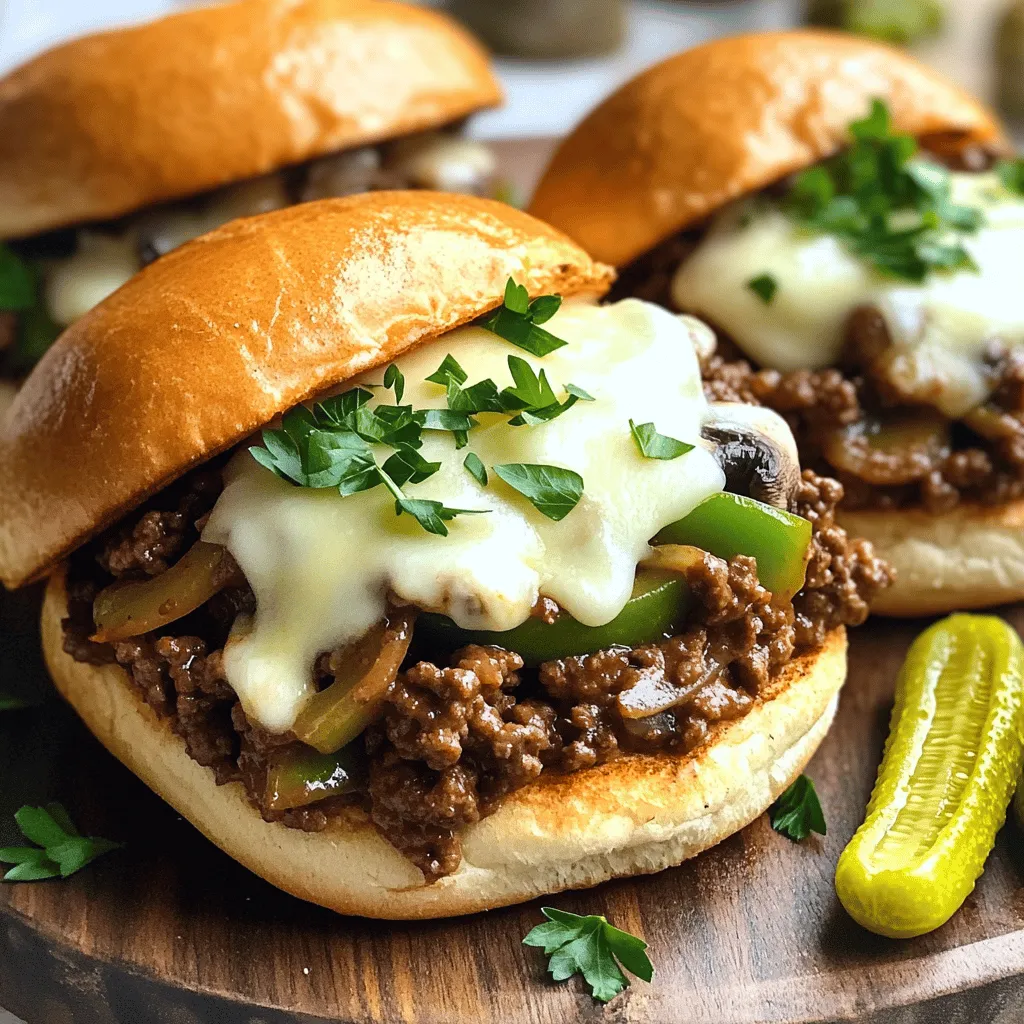 Philly Cheesesteak Sloppy Joes Savory and Simple Meal