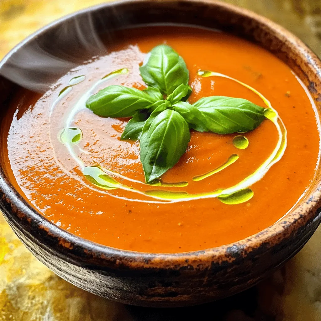 The key to a great roasted red pepper soup lies in its ingredients. Here are the essentials: