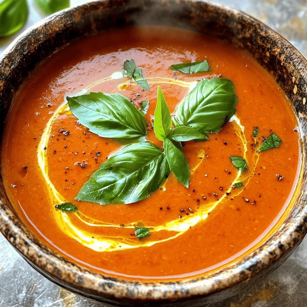 Roasted Red Pepper Soup Flavorful and Easy Recipe