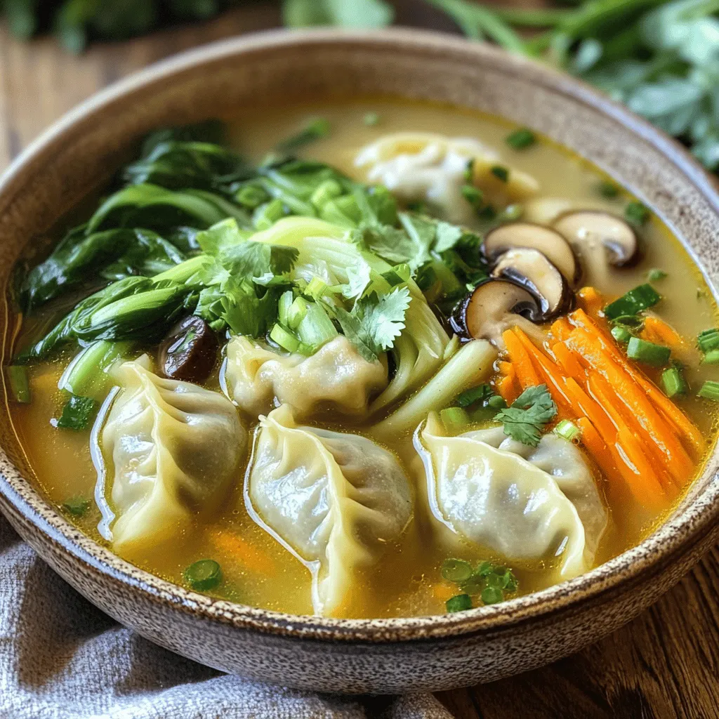 Comforting Gyoza Dumpling Soup Flavorful and Nourishing