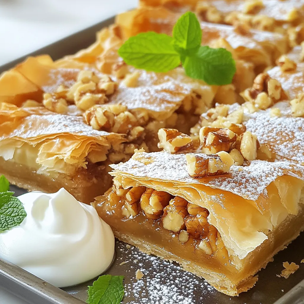 Greek Honey Pie Delightful and Easy Dessert Recipe