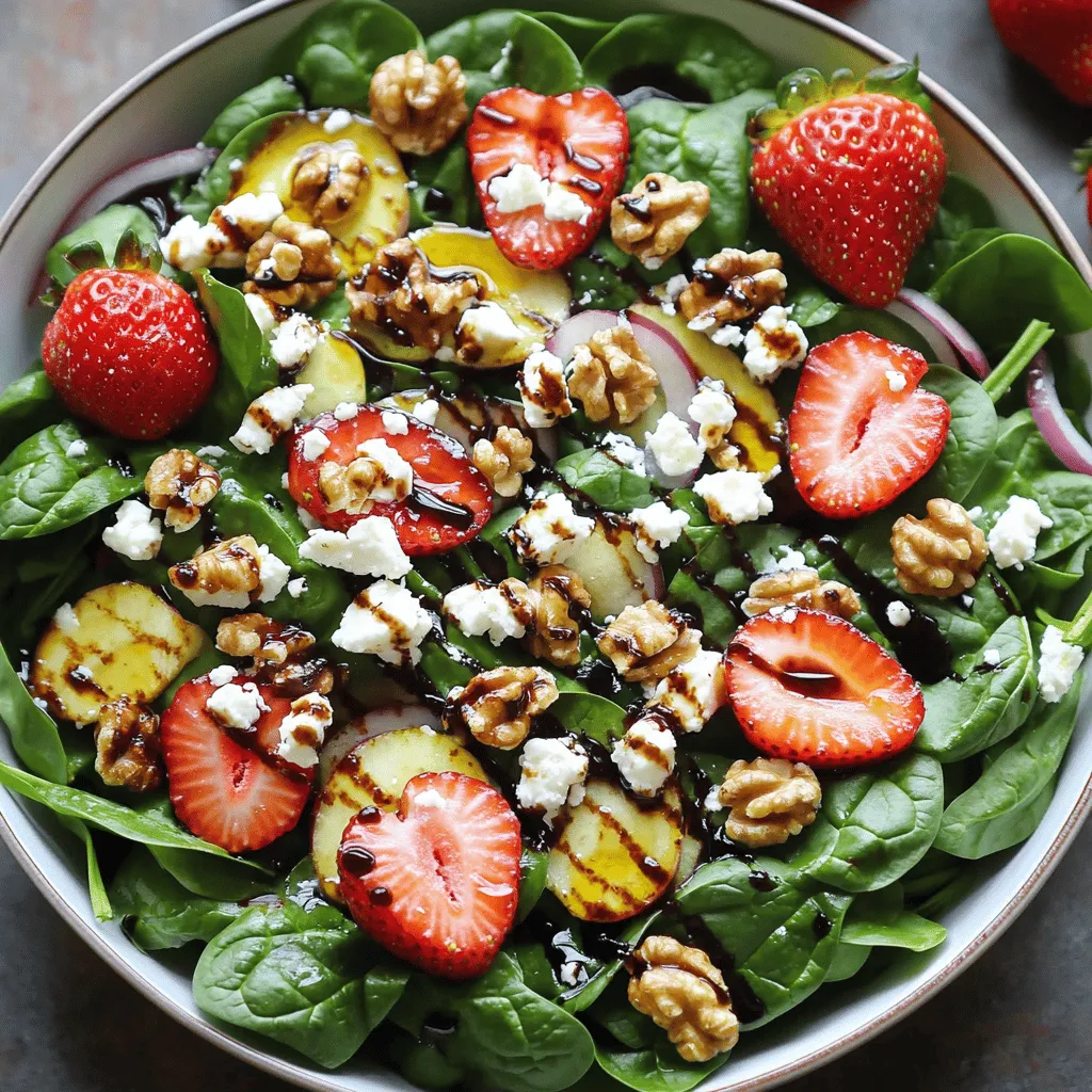 Strawberry Spinach Salad Fresh and Flavorful Delight