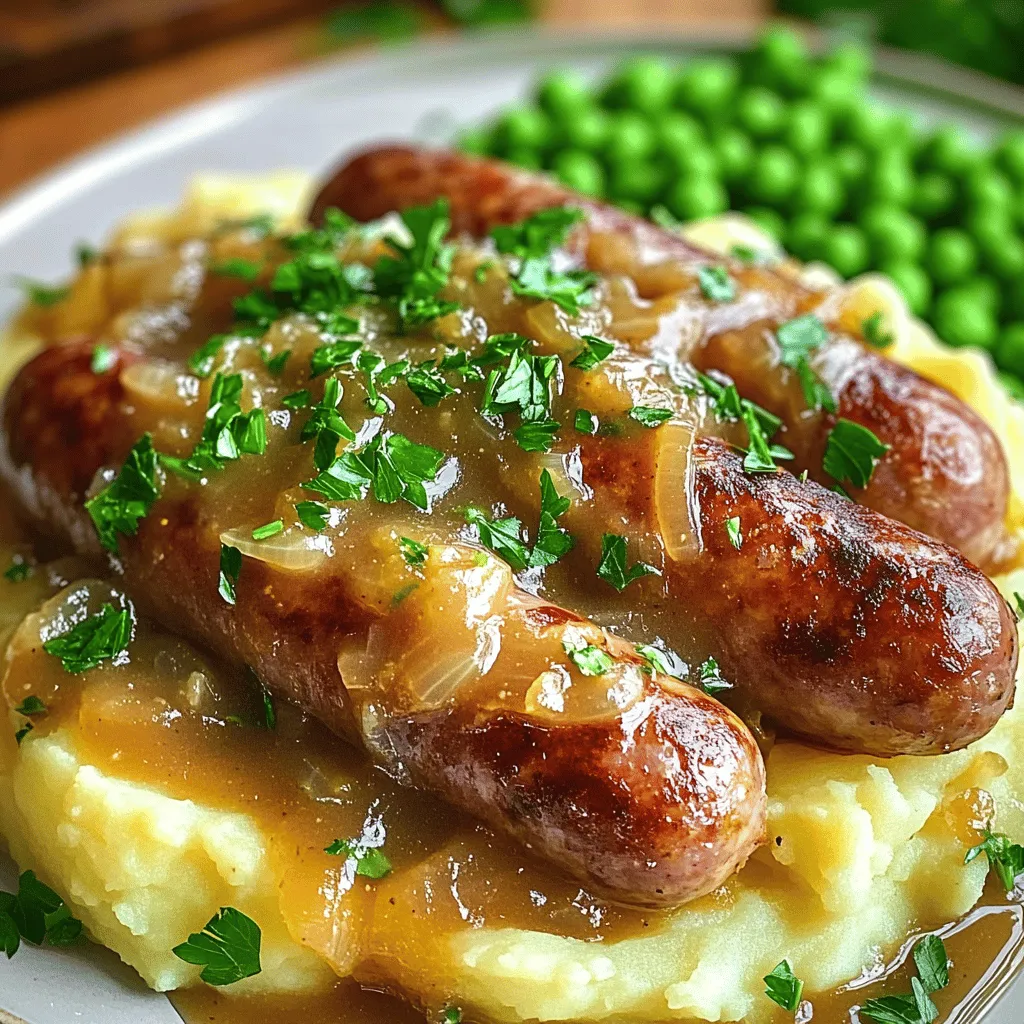 Bangers and Mash Flavorful Comfort Food Delight