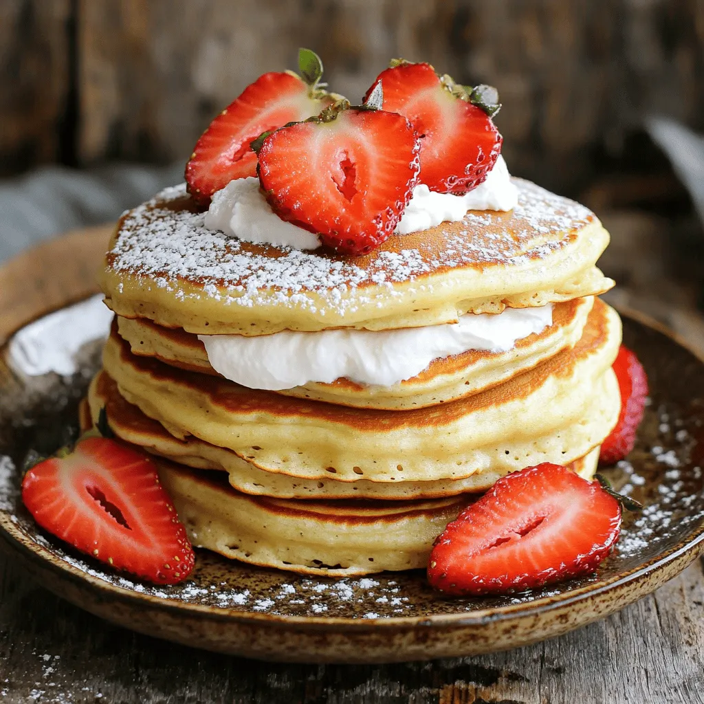 When making Strawberry Cheesecake Pancakes, you need simple, fresh ingredients. Here is a list of the main ingredients: