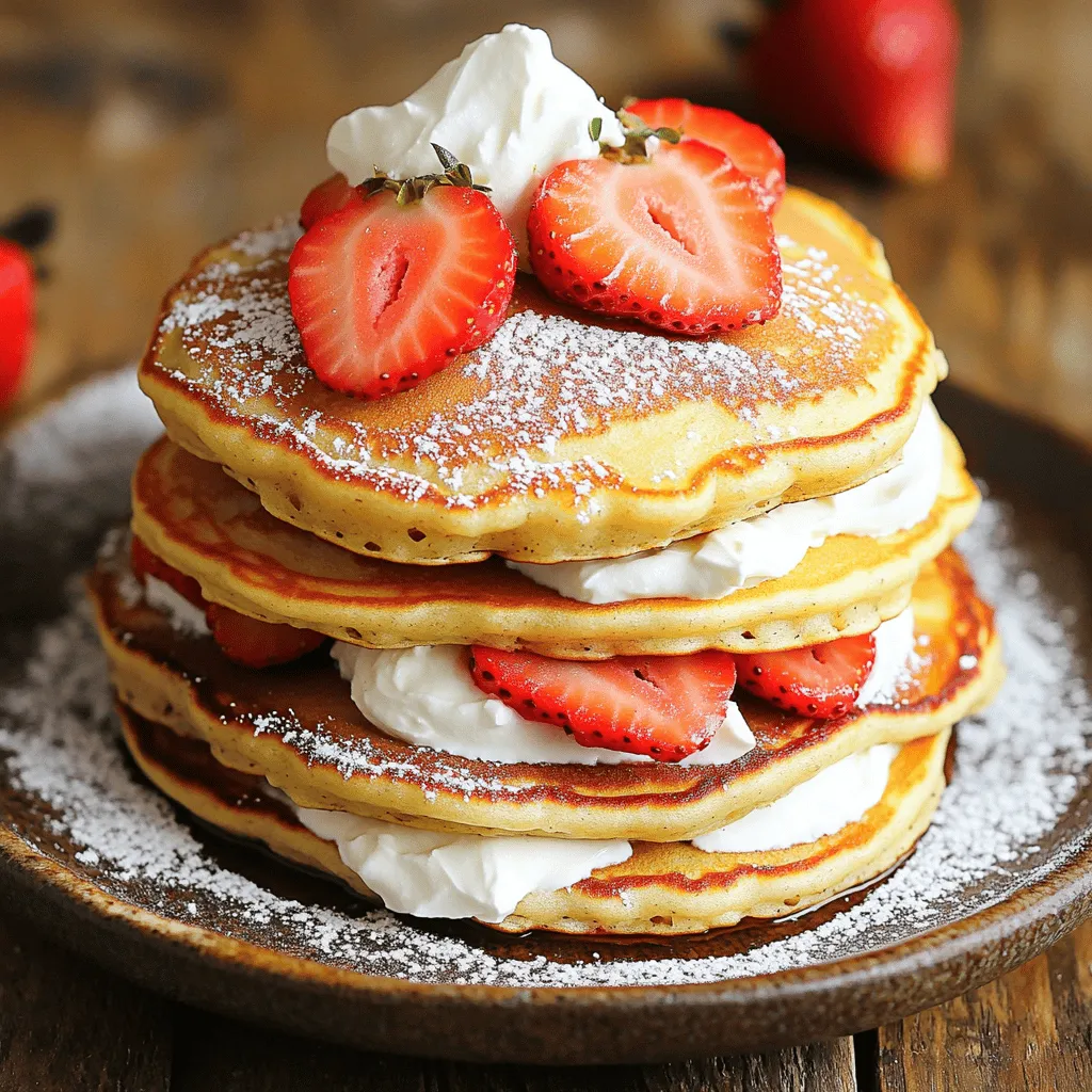 Strawberry Cheesecake Pancakes Flavorful Breakfast Treat