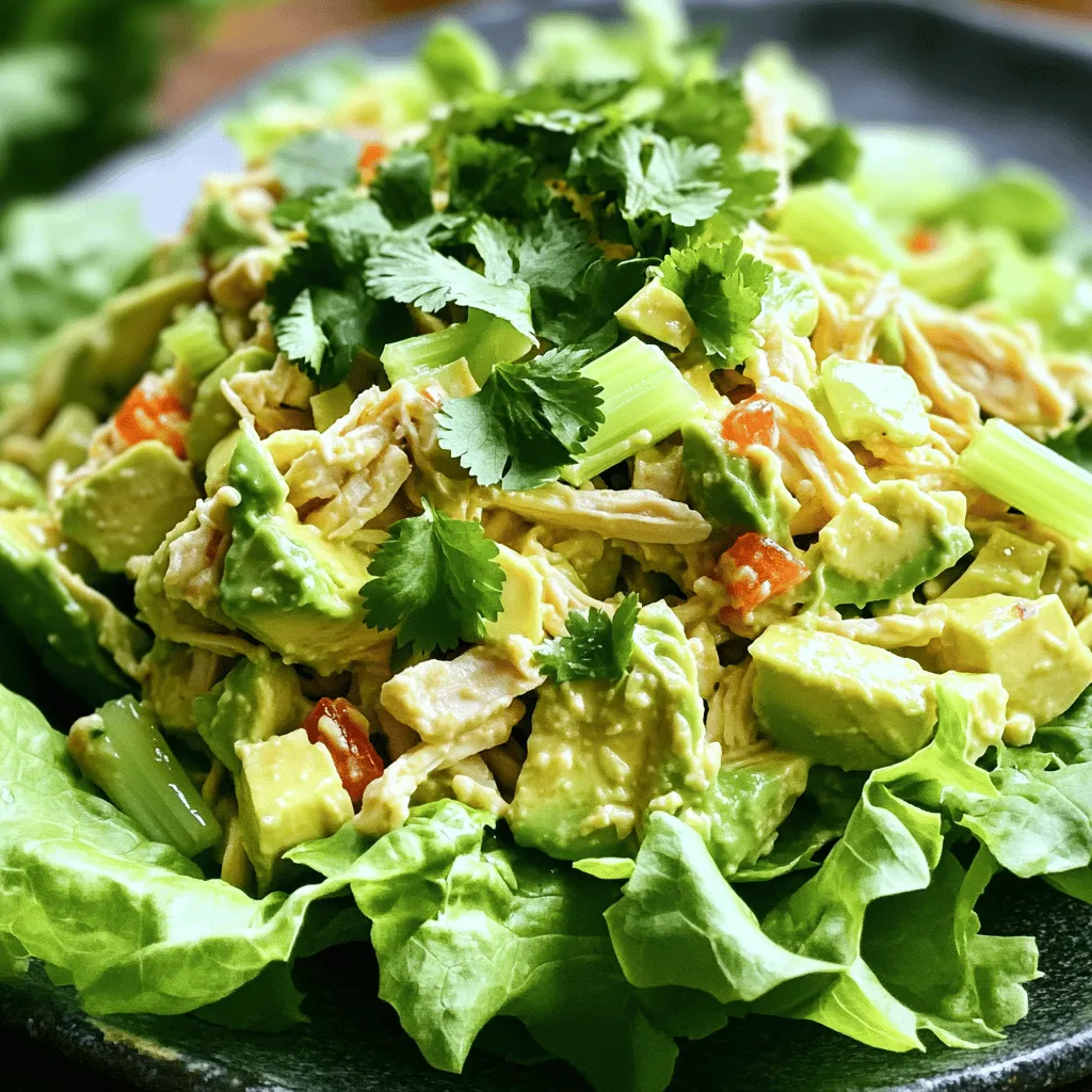 Avocado Chicken Salad Fresh and Flavorful Meal
