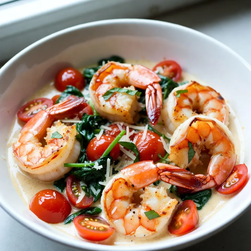One Pan Tuscan Garlic Shrimp Simple Dinner Delight