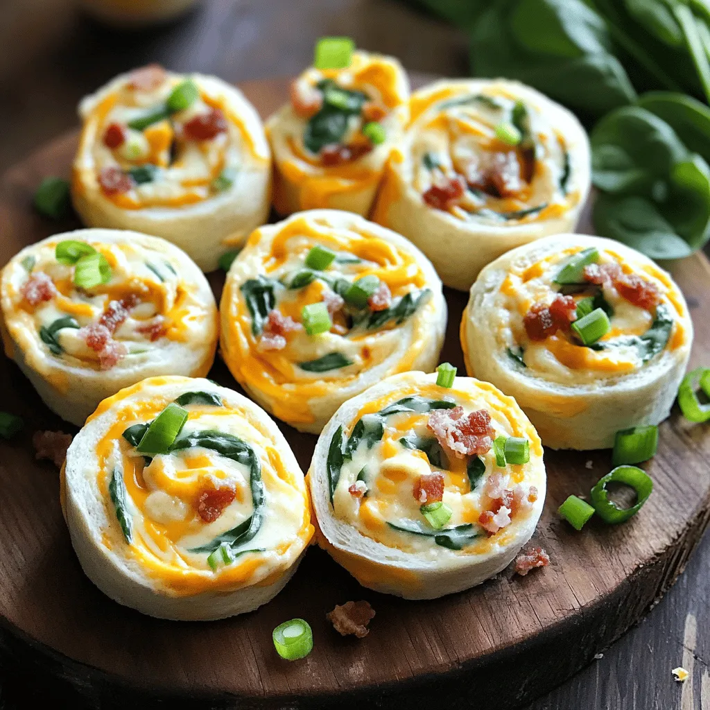 To make the bacon cheddar ranch pinwheels, you need a few key ingredients. The base includes four large tortillas, either flour or spinach. These will hold your tasty filling together.