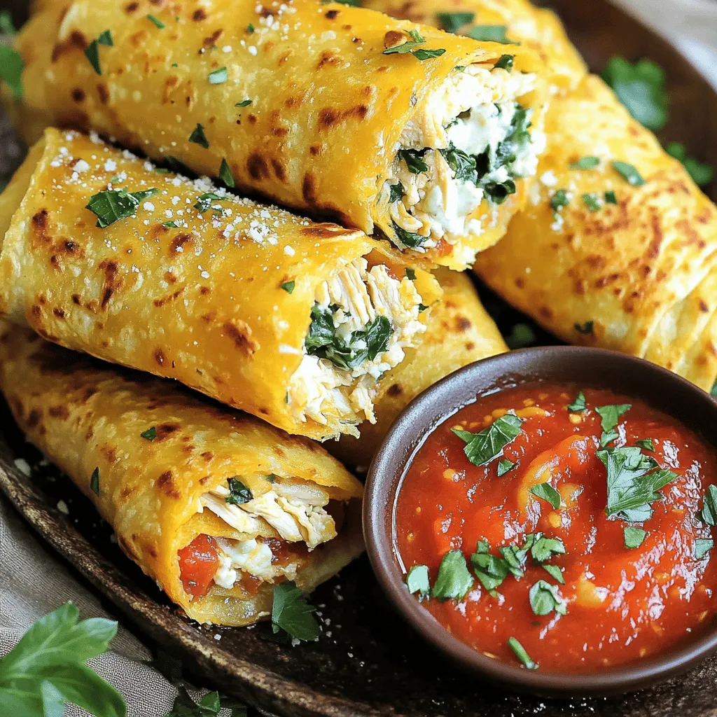 - 2 cups cooked chicken, shredded - 1 cup shredded mozzarella cheese - 1/2 cup cream cheese, softened - 3 cloves garlic, minced - 1 teaspoon Italian seasoning