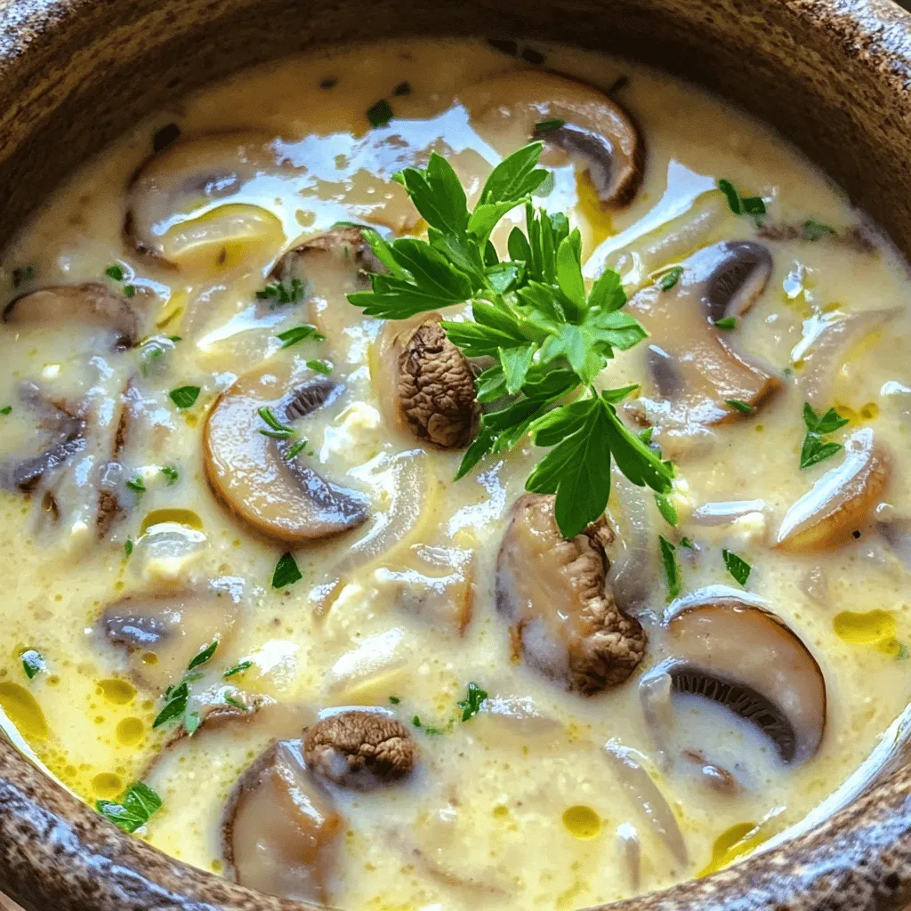 Creamy Cottage Cheese Mushroom Soup Delightful Dish