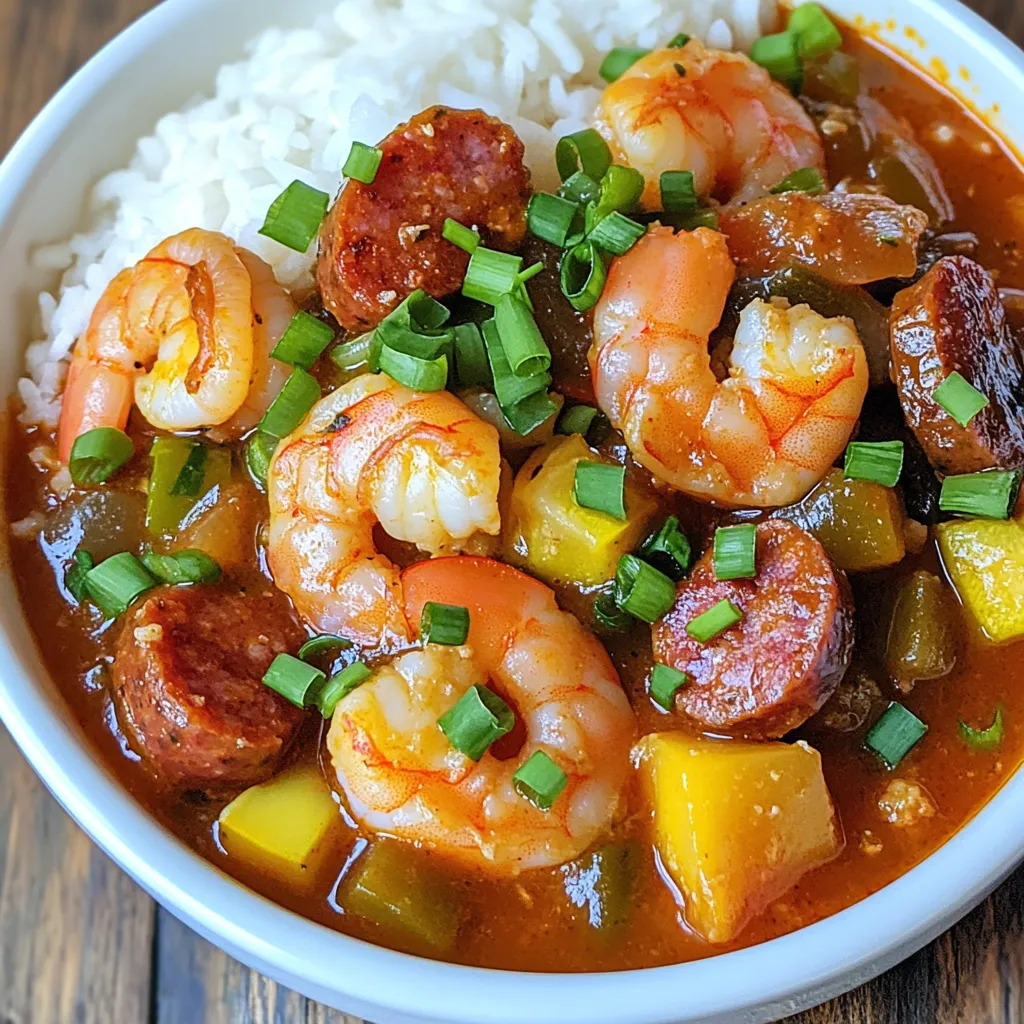 Flavorful Shrimp and Sausage Gumbo Simple Recipe