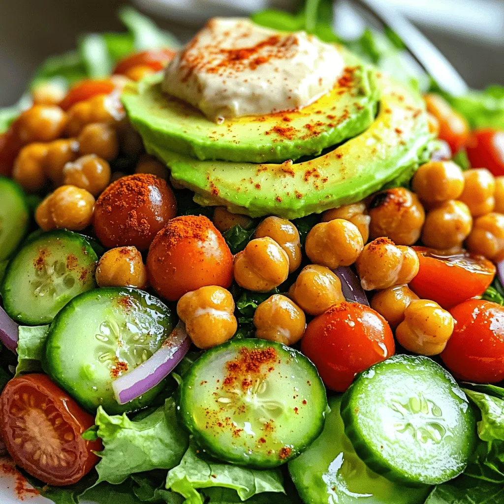 Crispy Chickpea Salad Fresh and Flavorful Delight