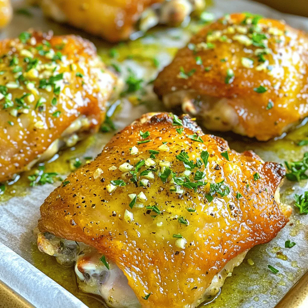 Garlic Butter Baked Chicken Thighs Flavor Punch Recipe