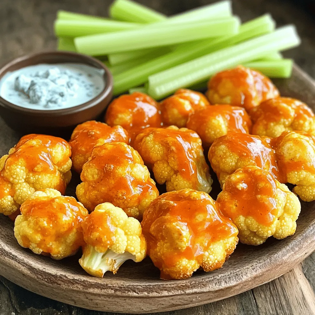 Savory Buffalo Cauliflower Bites Fresh and Crispy Treat