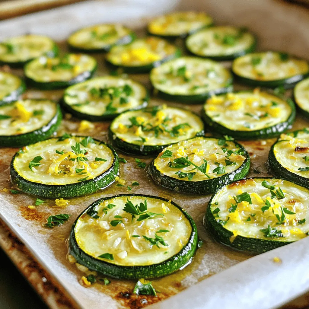 Lemon Garlic Roasted Zucchini Tasty and Healthy Dish