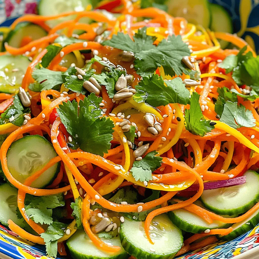 Shaved Carrot Salad Fresh and Flavorful Delight