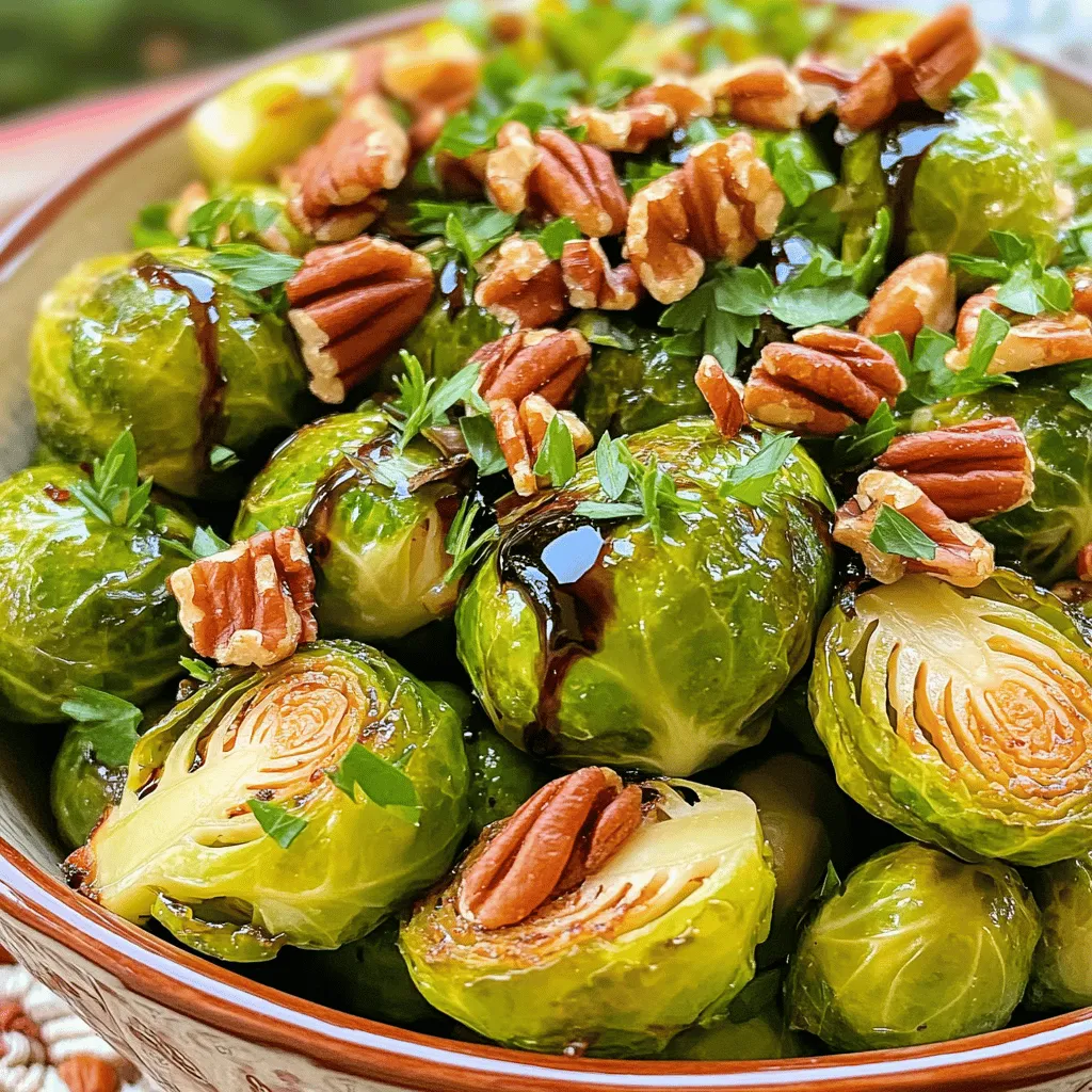 Balsamic Glazed Brussels Sprouts Flavorful and Easy Dish
