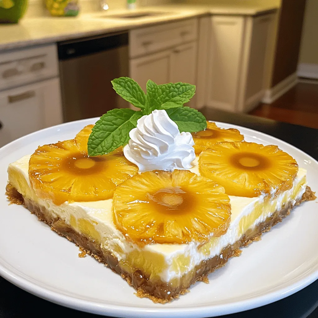 - 1 can of pineapple slices - Brown sugar and unsalted butter