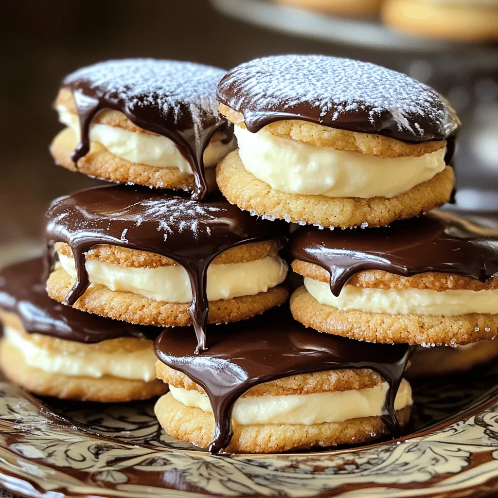 Easy Boston Cream Pie Cookie Bites Delicious Dessert Treat