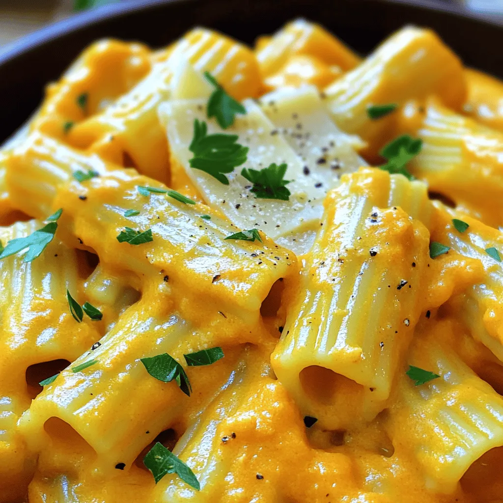 Savory Pumpkin and Gruyere Rigatoni Recipe Delight
