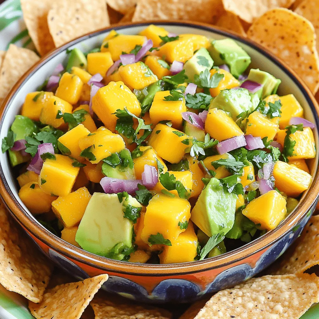 Mango Avocado Salsa Fresh and Flavorful Delight