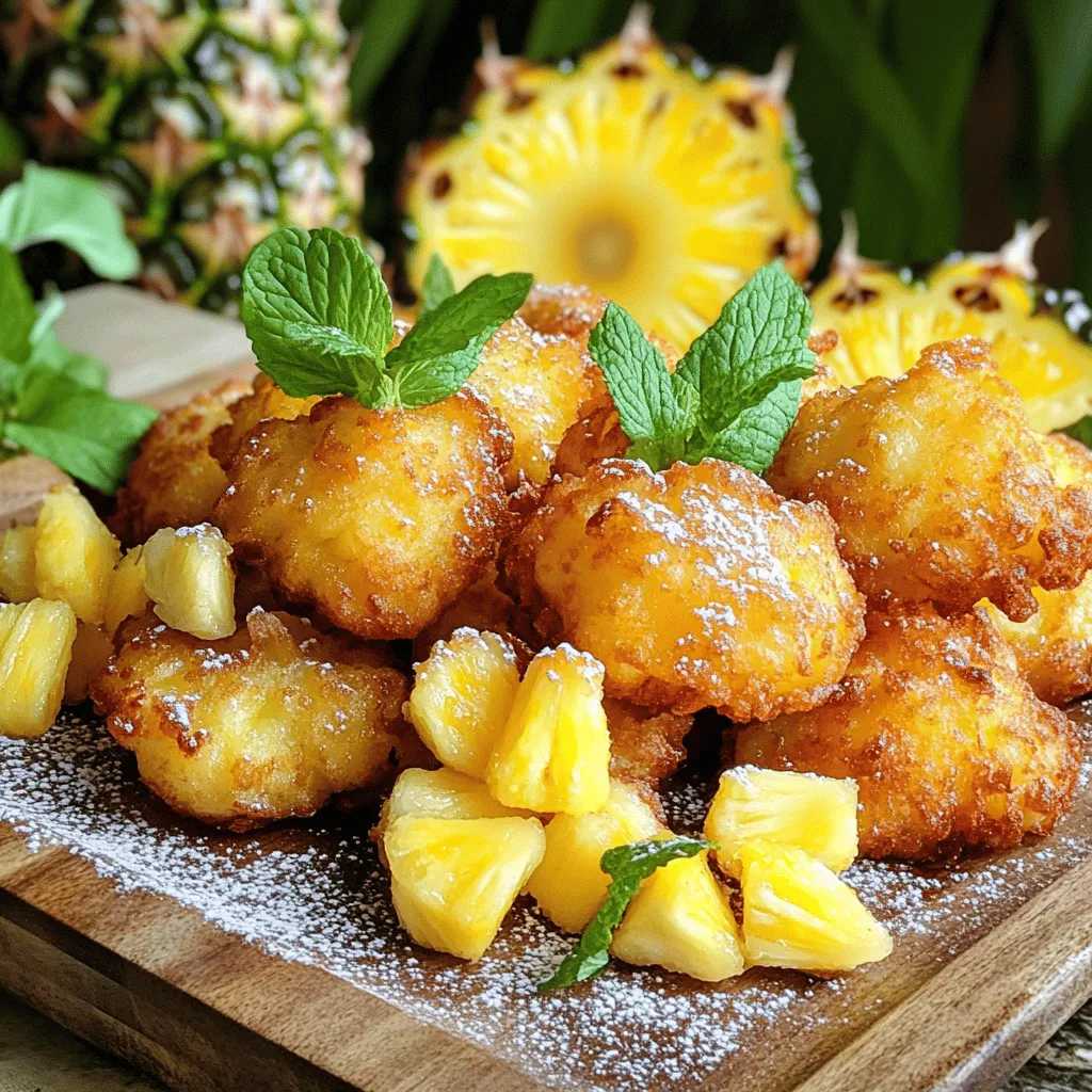 Pineapple Fritters Delightfully Crispy Treats